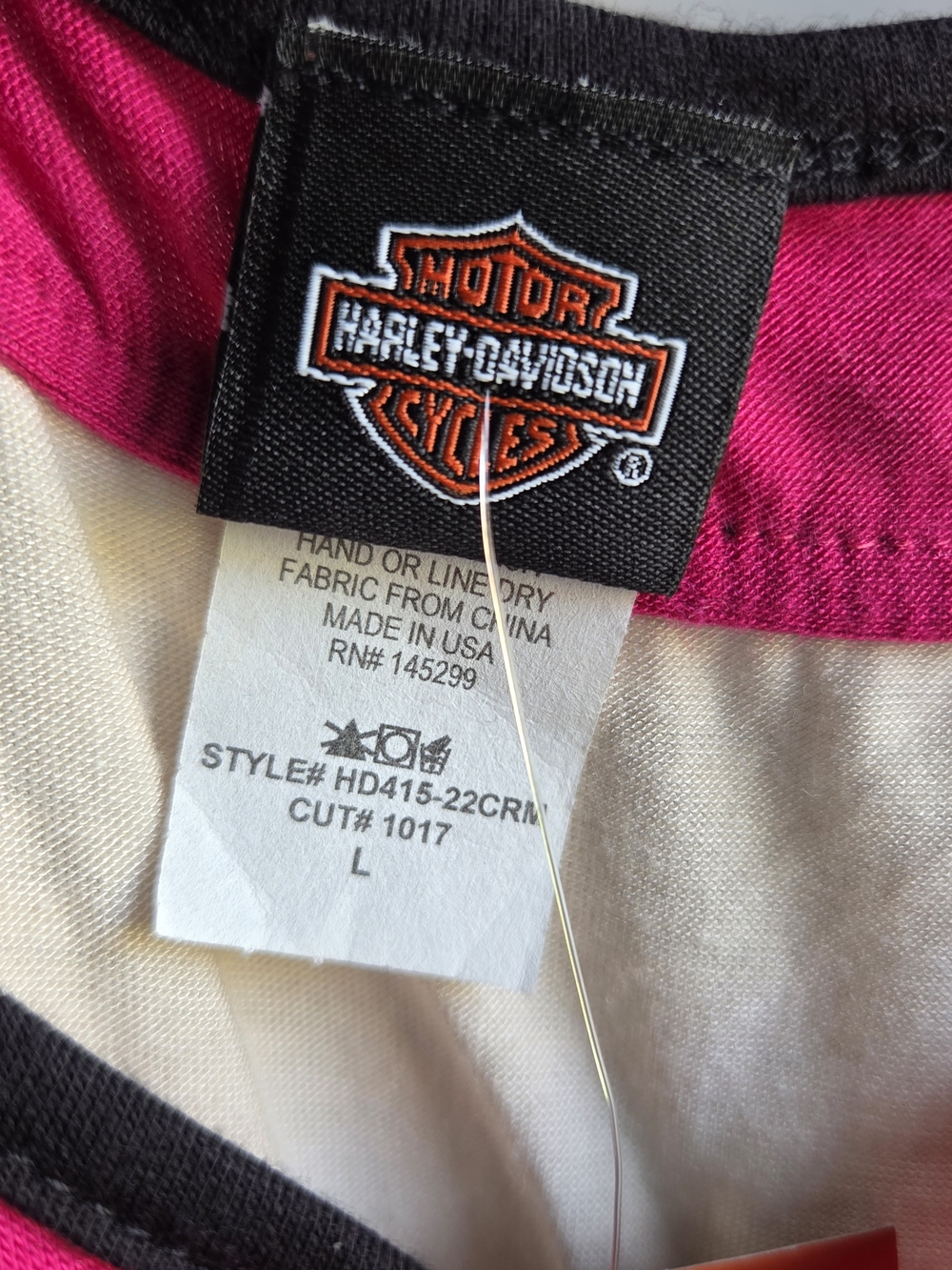 Harley-Davidson Women's Pink & Lavender Graphic Tank Top - Picture 3 of 5